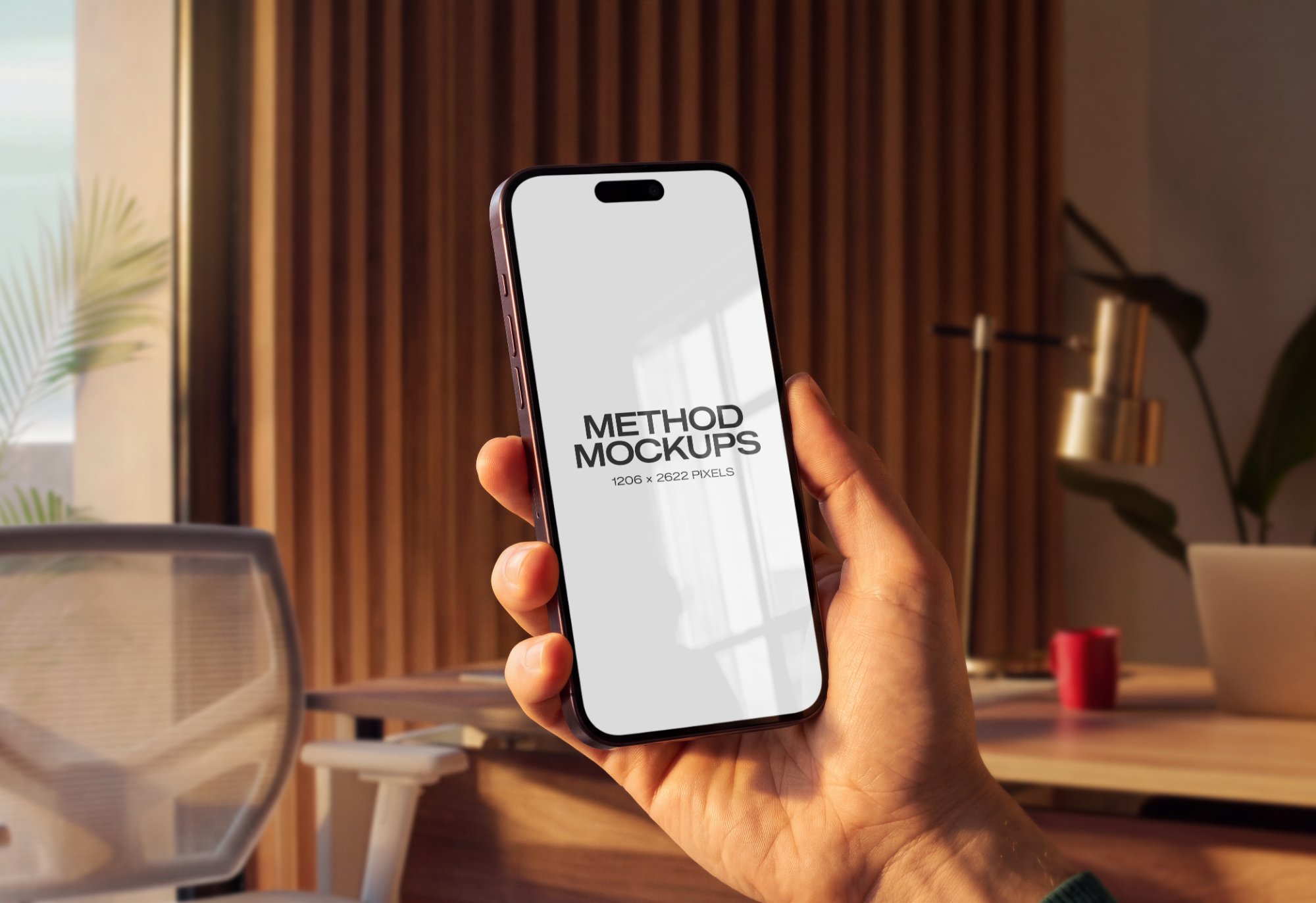 iPhone 18 Pro Mockup — Modern Office