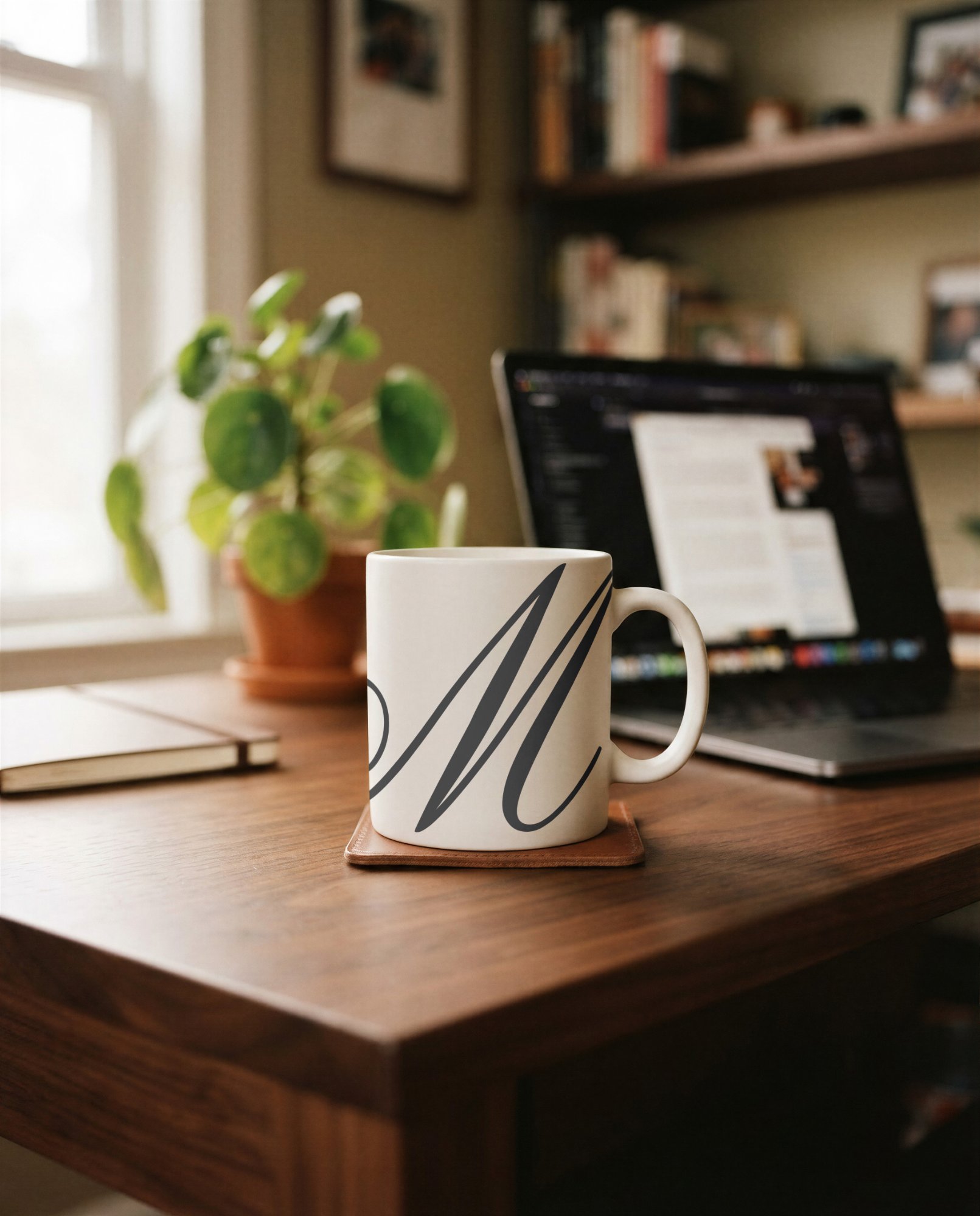 Home Office Coffee Mug Mockup