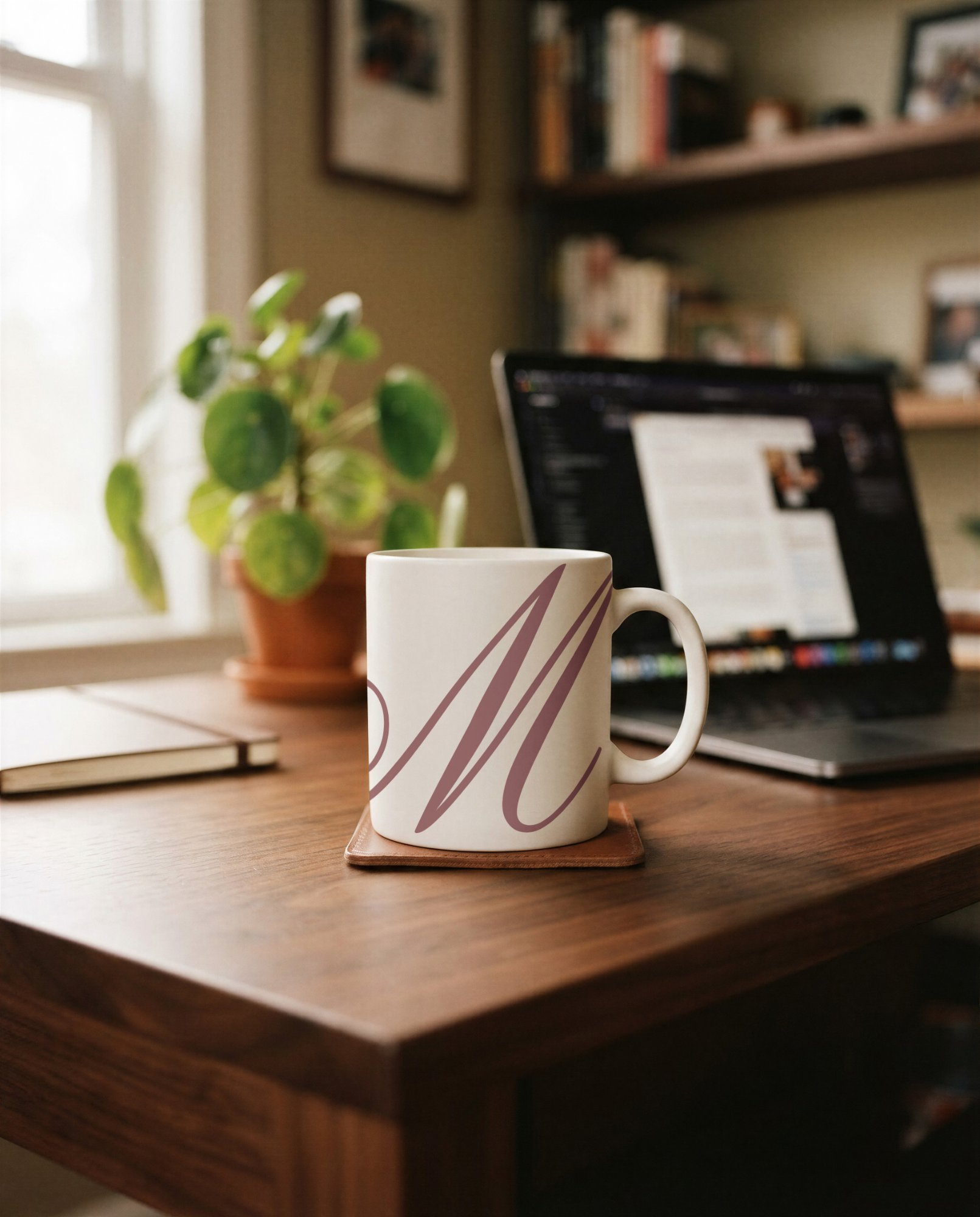 Home Office Coffee Mug Mockup, alternate color
