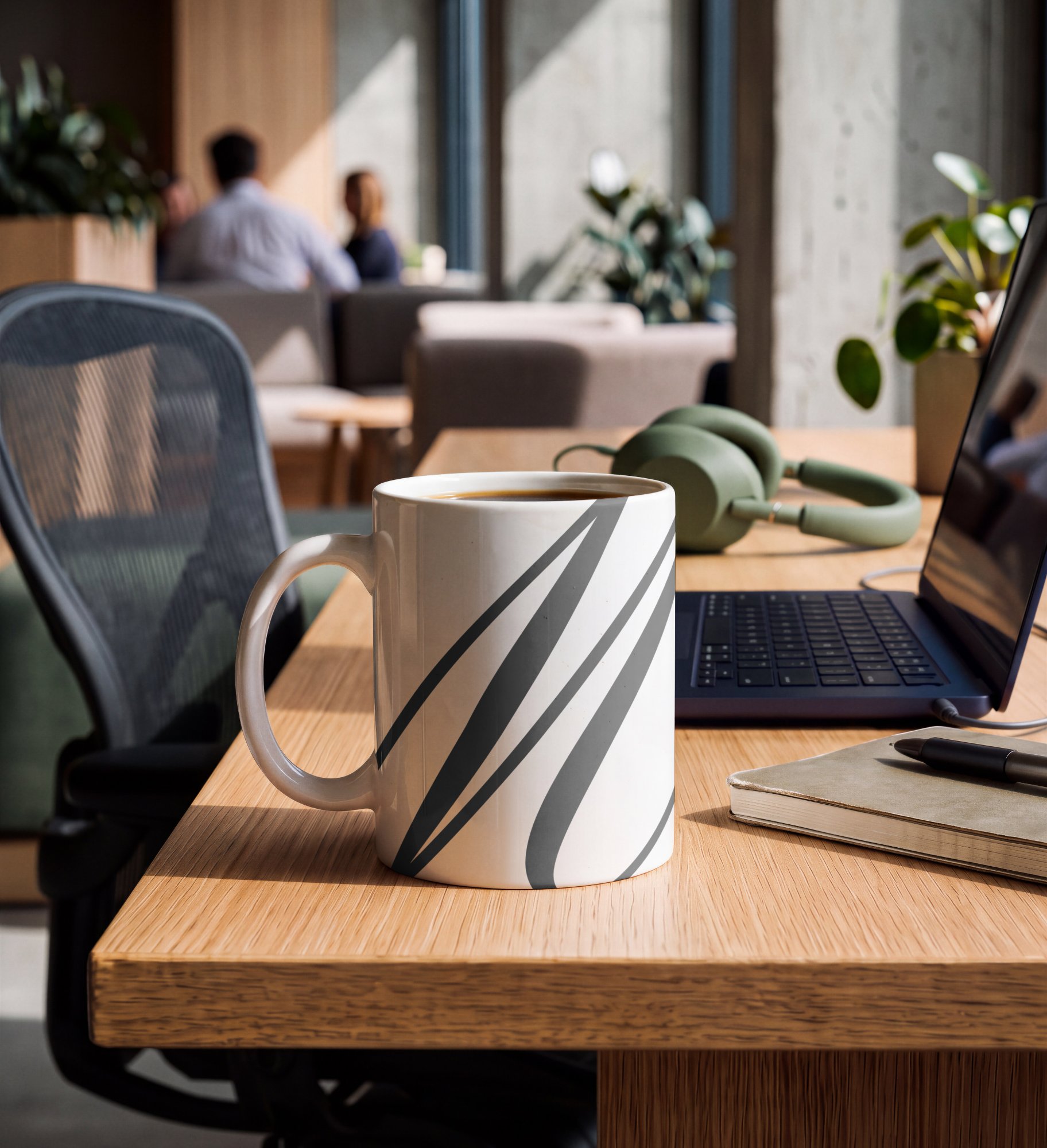Modern Office Coffee Mug Mockup