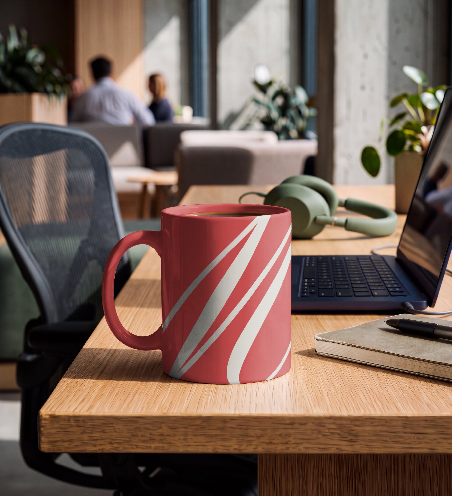 Modern Office Coffee Mug Mockup, alternate color