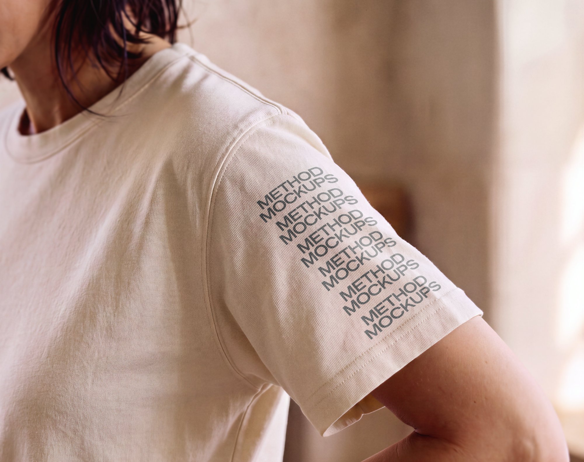 Sleeve Graphic T-Shirt Mockup