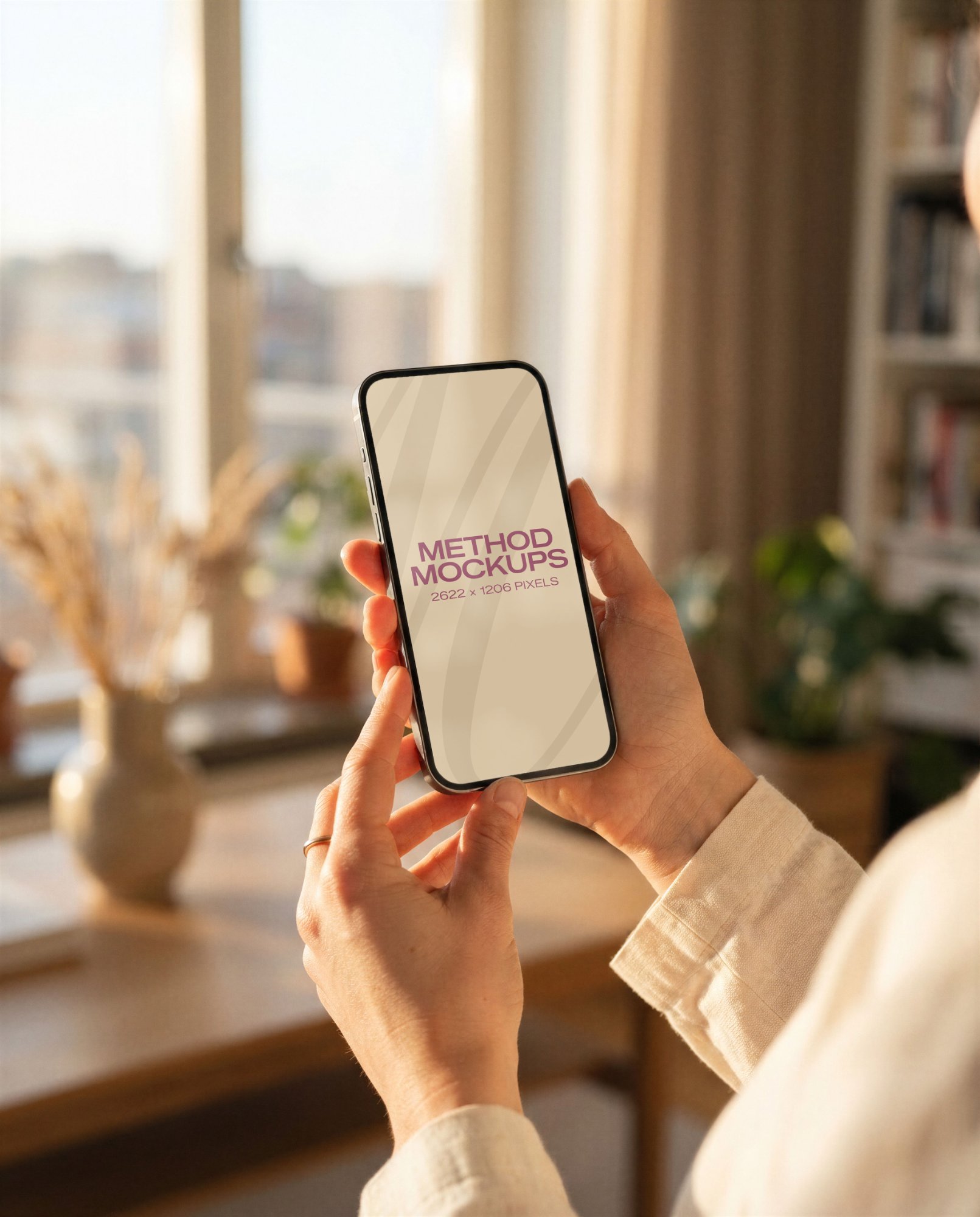 Free Phone Mockup in Hand